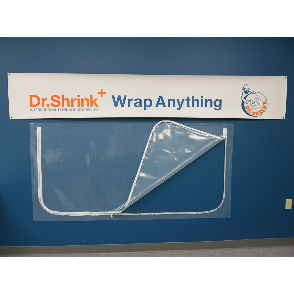 40" x 82" HeavyDuty Zipper Access Door (DS4082HDC) Clear Dr. Shrink