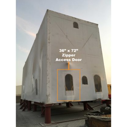 36" x 72" Zipper Access Door (DS-72C) Clear - Image 2