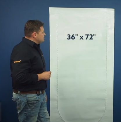 36" x 72" Zipper Access Door (DS-72C) Clear