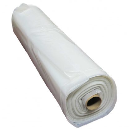 Poly sheeting shown from end